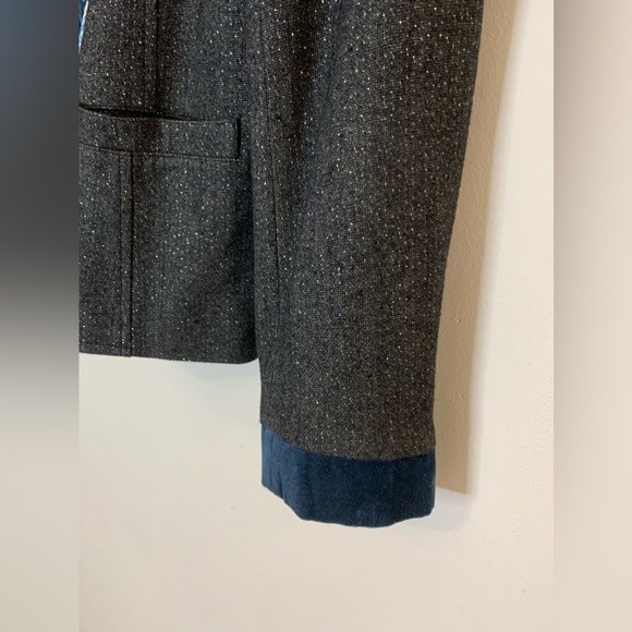Spanner women’s blazer/jacket in size US small, blue with beaded collar - Picture 5 of 7